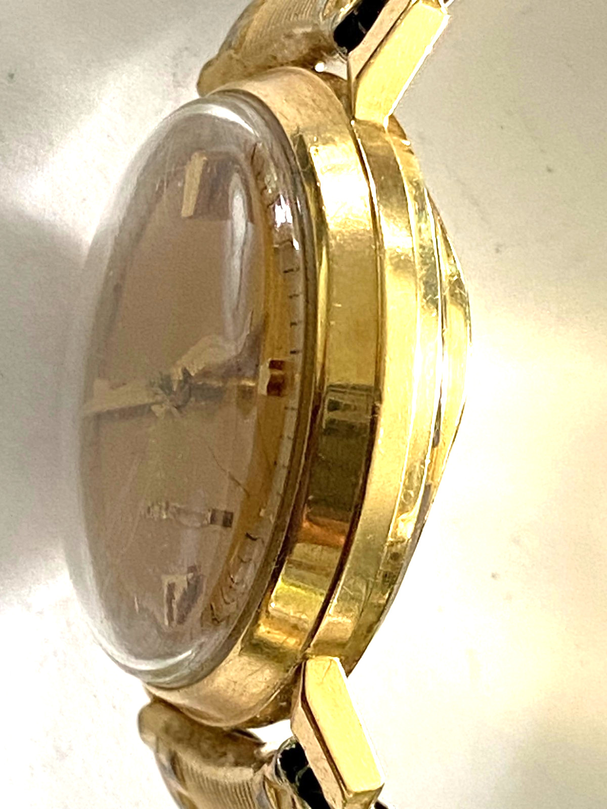 1962 Bulova Accutron 214 14K Solid Gold Watch M2 Tuning Fork Running Clean