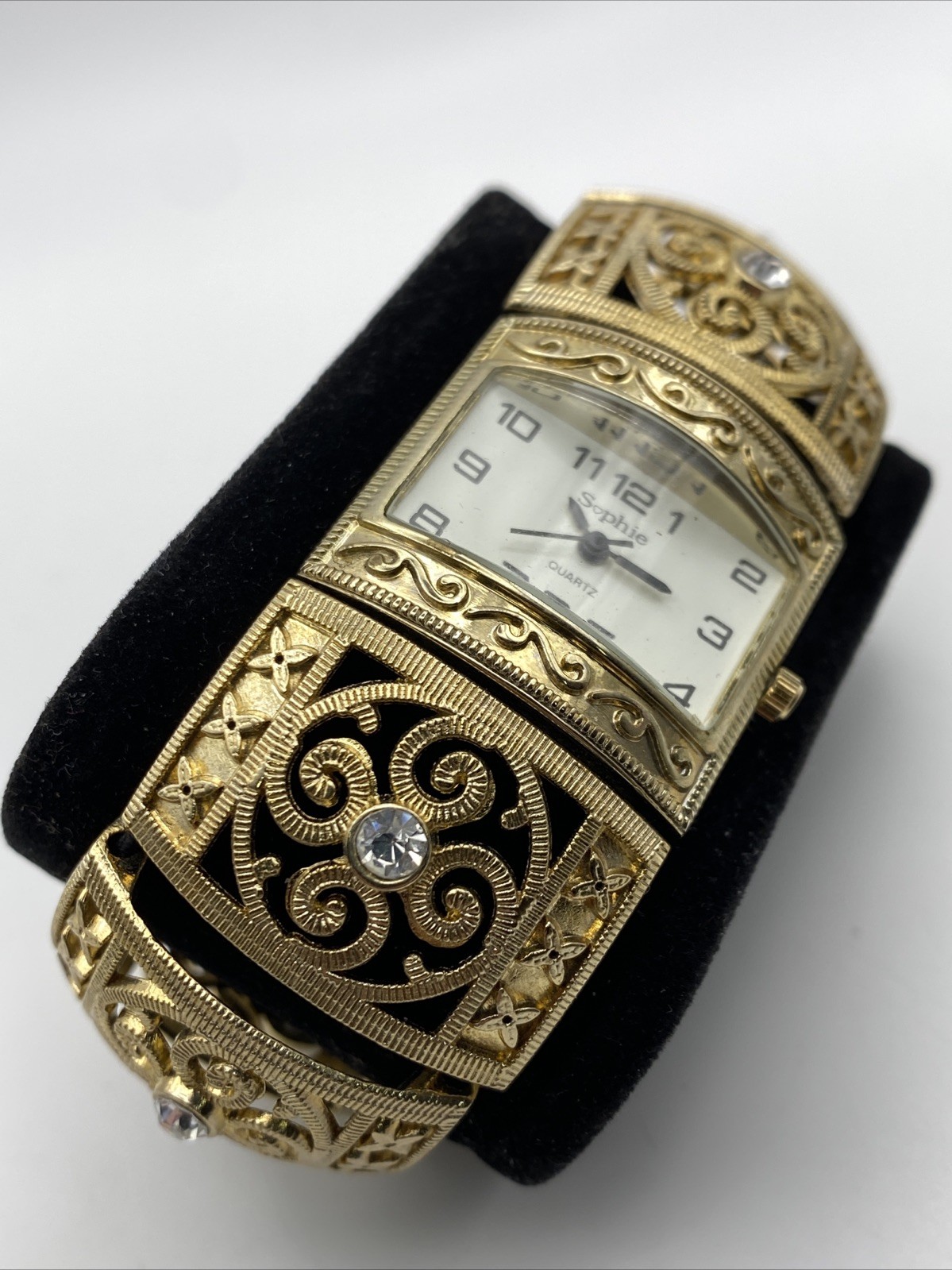Vintage Sophie Ladies Quartz Cuff Bracelet Watch – Fully Working New Battery
