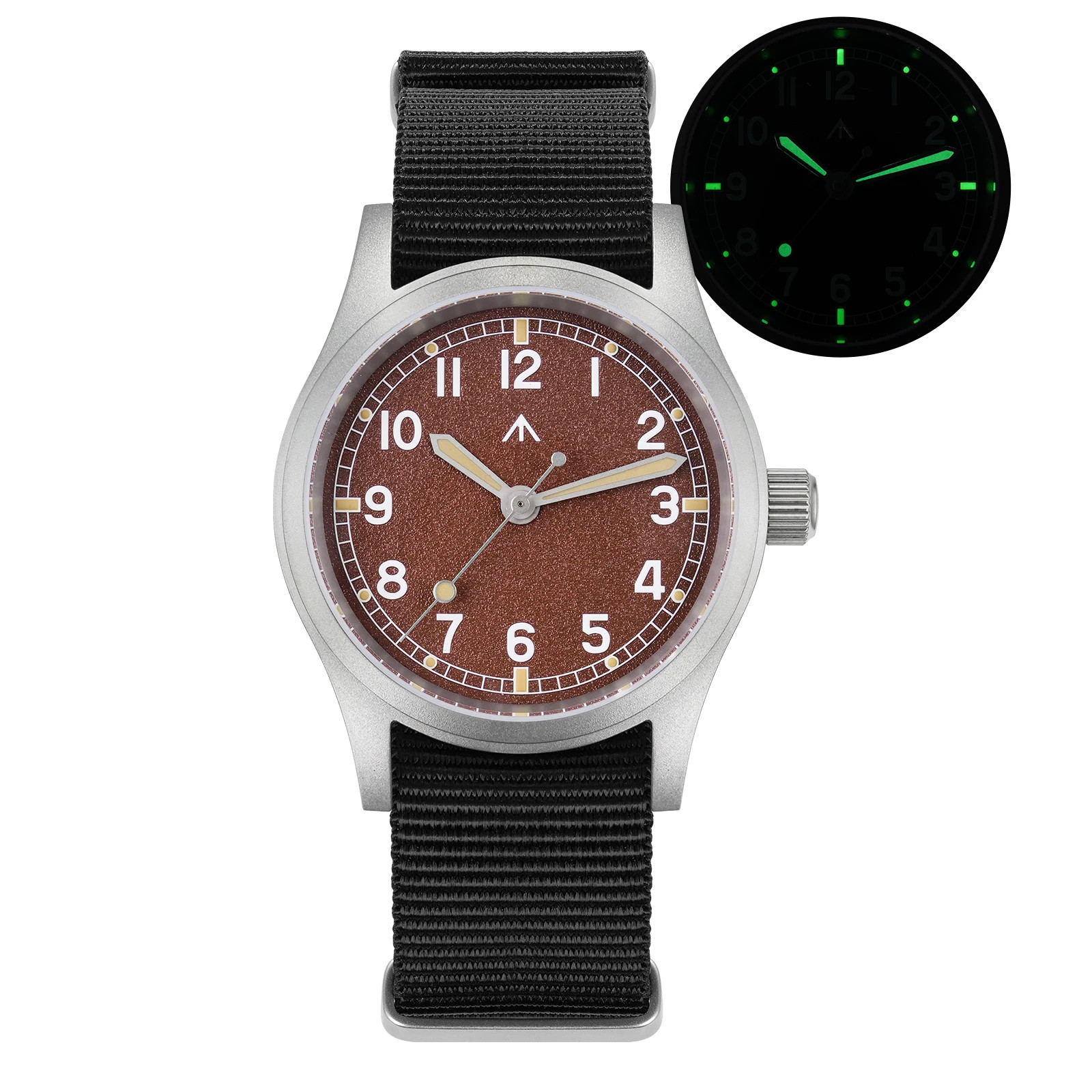 Militado ML12B Military Watch VH31 Sweep Second Movement Domed Sapphire Crystal