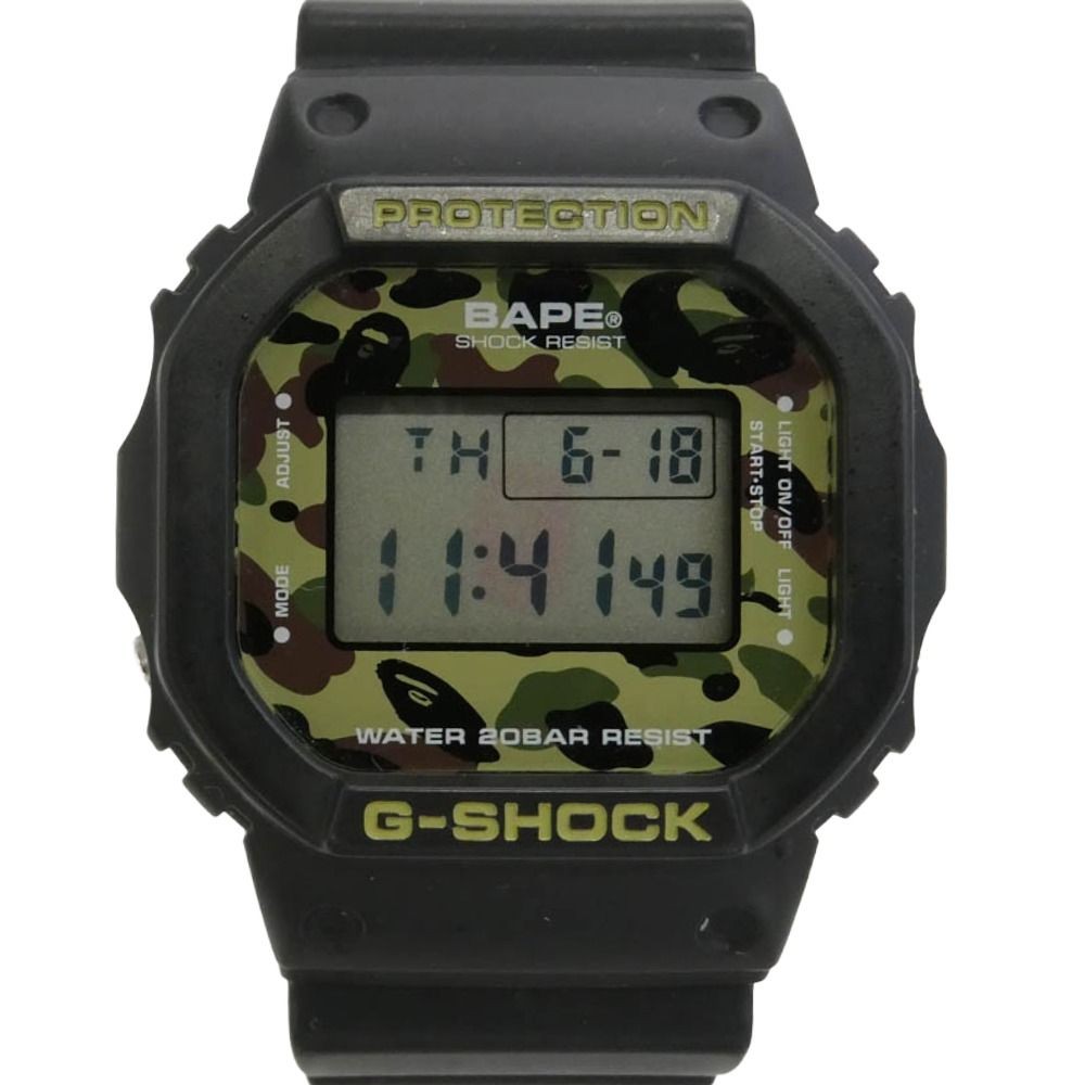 A BATHING APE DW-5600VT × CASIO G-SHOCK Limited Edition Digital Watch