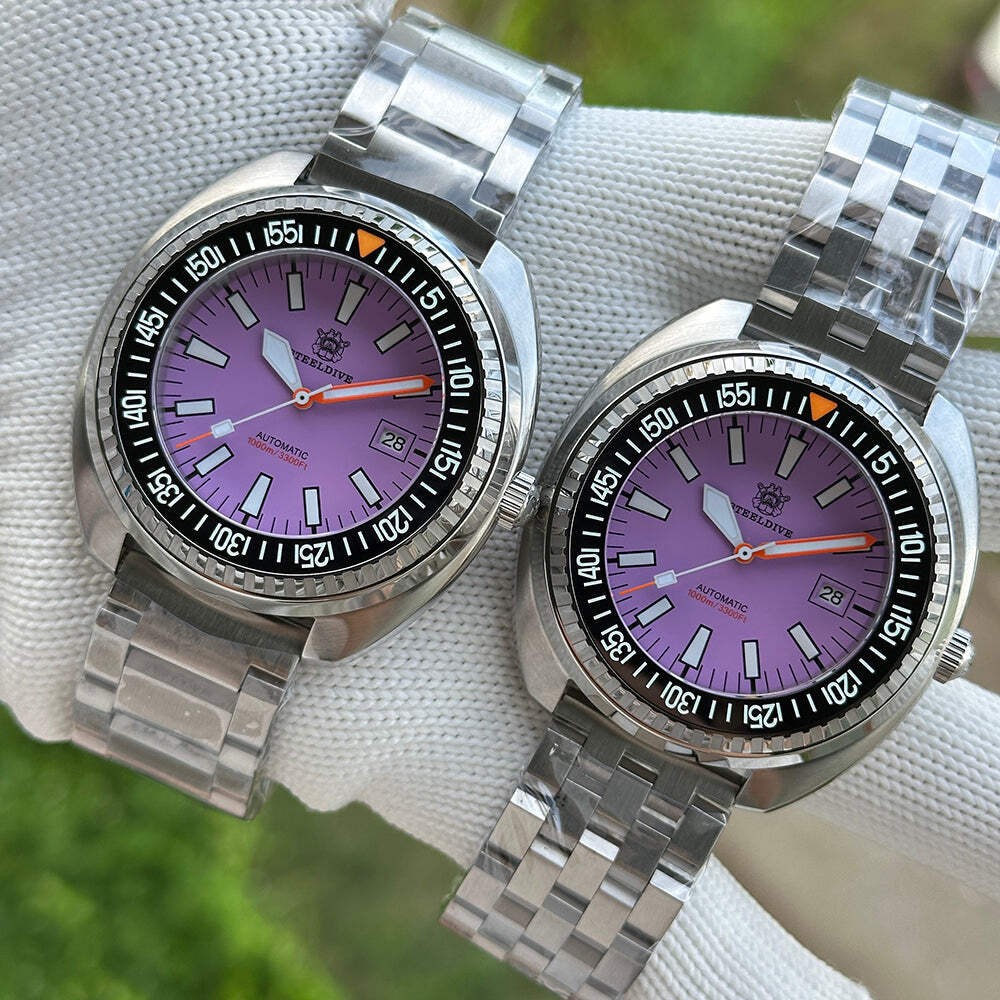 STEELDIVE SD1983 — Purple Dial Sapphire Glass 1000M NH35 Automatic Dive Watch