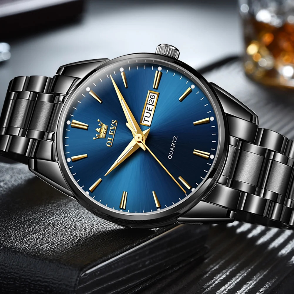 Classic Men Watches with Date,Stainless Steel Man Watch with Date, Bussiness Wat