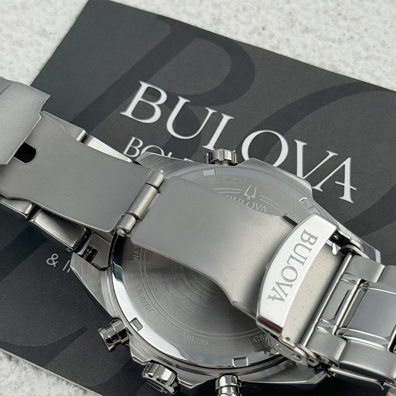 Bulova Marine Star White Dial Chronograph Men’s Quartz Watch 43MM 96B255