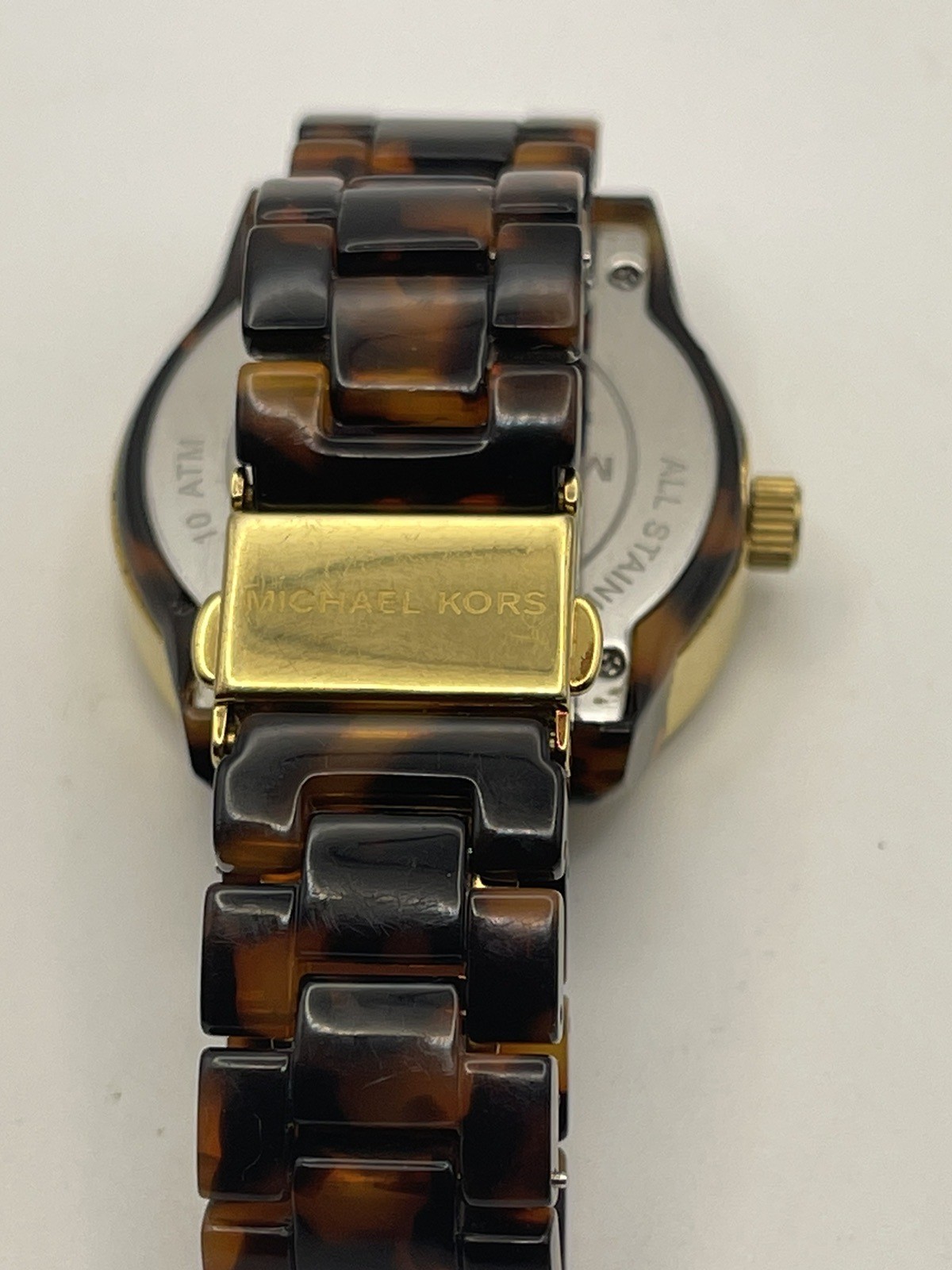 Michael Kors Quartz MK-5038 Womens Watch 37mm Tortoise Good Battery 5.25”