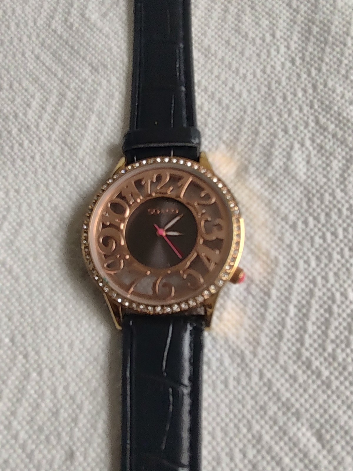 So&Co Watch Men’s Watch Crystals Male Boys Black Color Strap Face