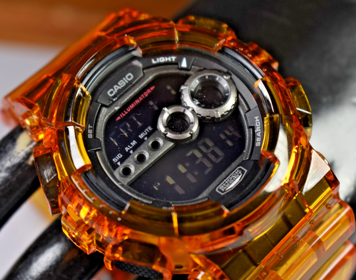 MODIFIED Casio G-Shock GD-100 (3263) Men’s Orange/Black Ana/Digi Watch