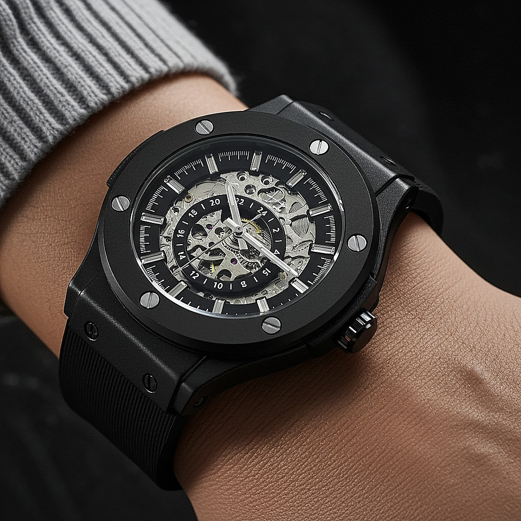 Skeleton Automatic Luxury Watch – The 199 Gunmetal