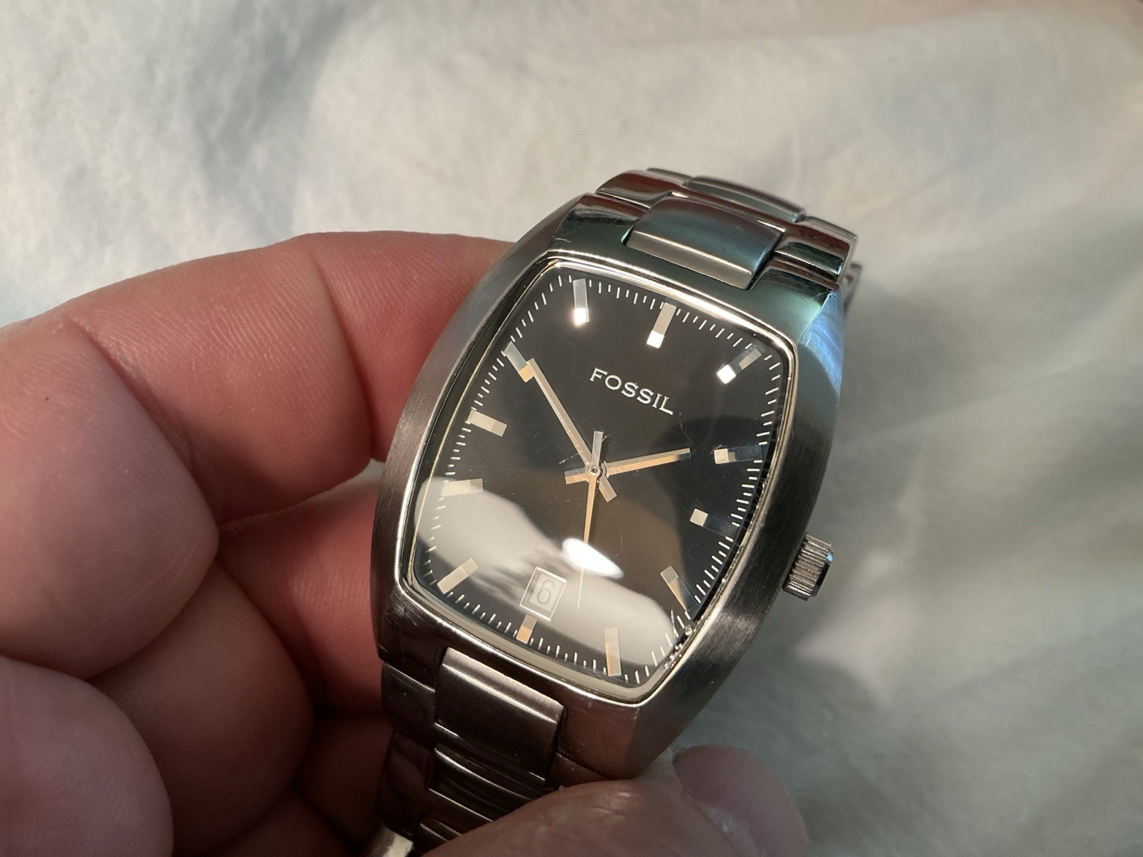 Fossil Stainless Steel Arkitekt FS-3049 33mm Men’s Wrist Watch New Battery