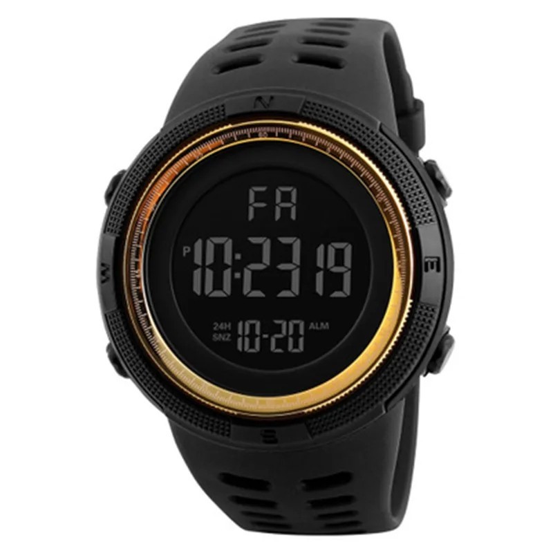 Men Military Digital LED Watch Teens Sports Gym Fitness Luminous Multi Function