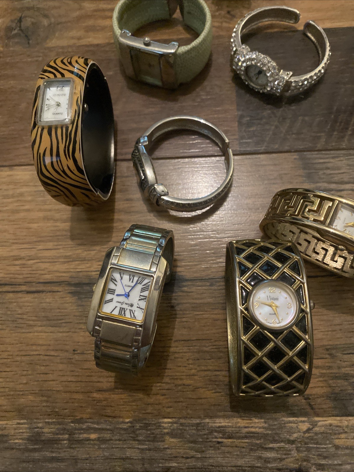 Vintage Ladies Watches – Cuff Style Lot of 18 – Various Brands