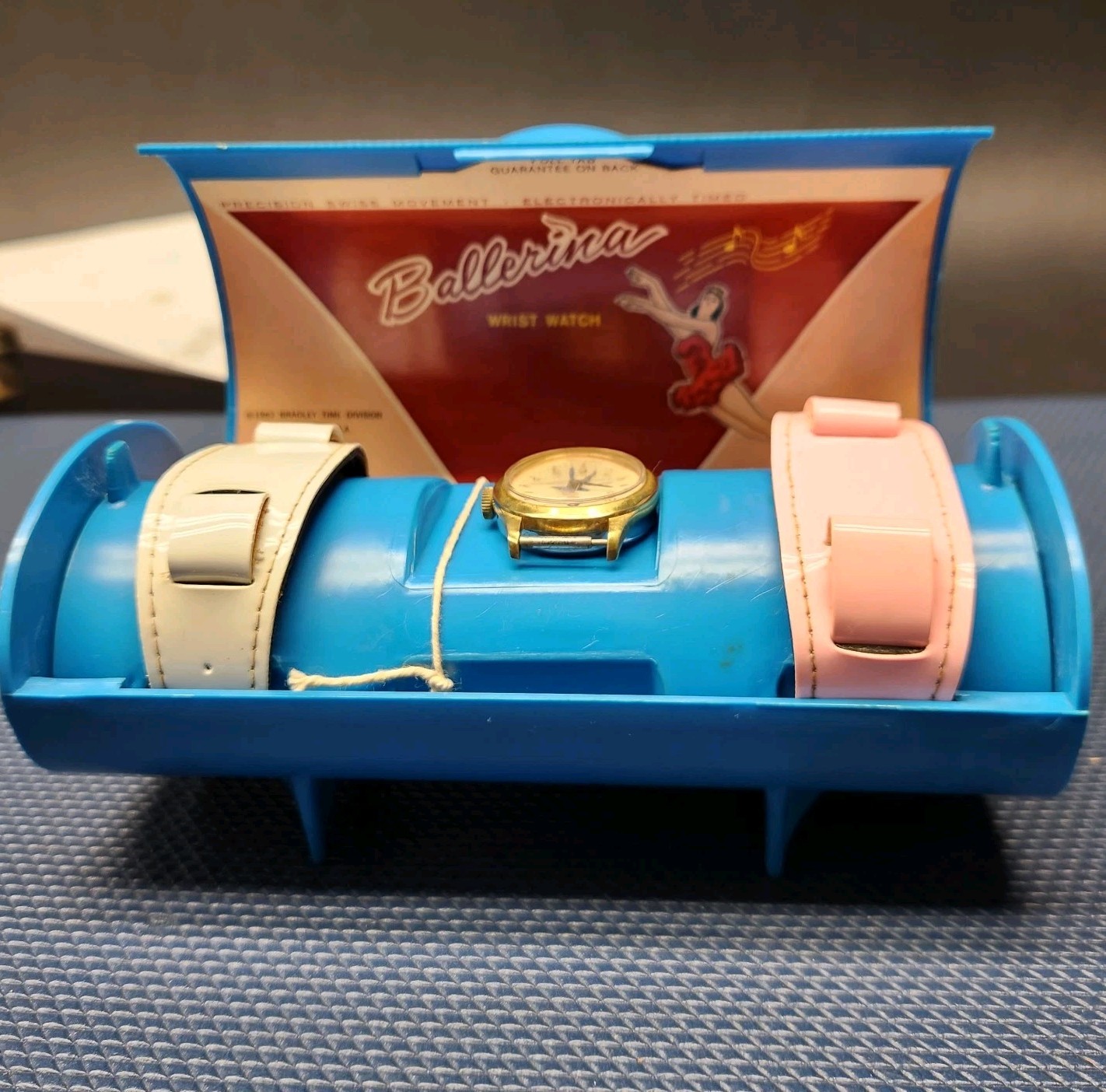 Swiss Made 1963 Ballerina By Bradley Mechanical Wind Up Girls or Ladies Watch