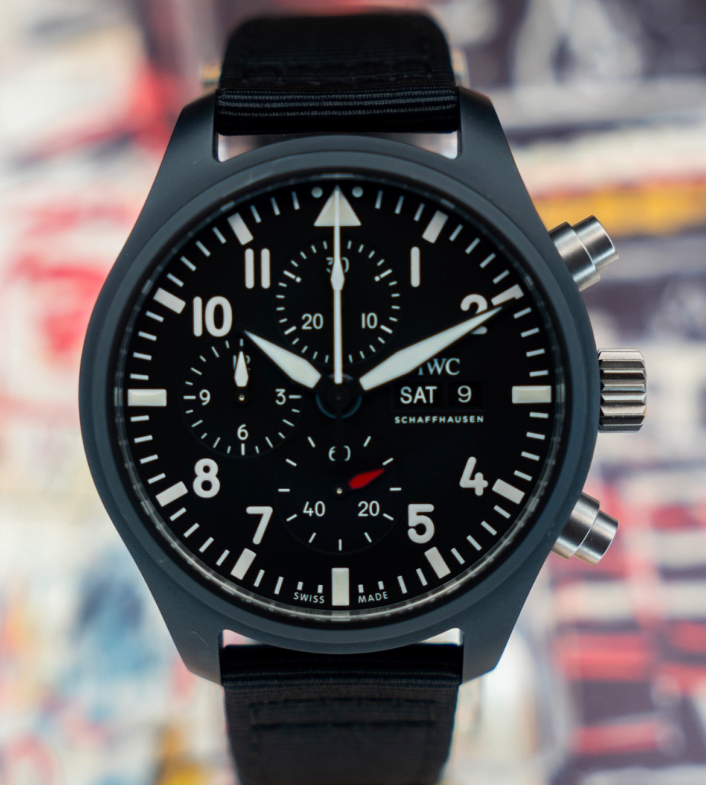 2024 IWC Top Gun Pilot’s Watch Black Ceramic IW389101 B+P $3480 off MSRP