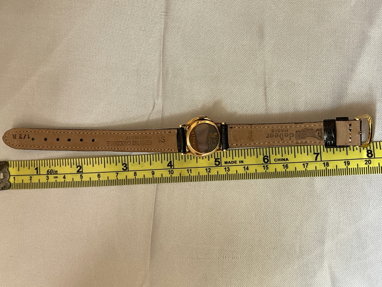 Vintage Lucien Piccard Flip Top Covered Watch with Pearls and 14k Yellow Gold.