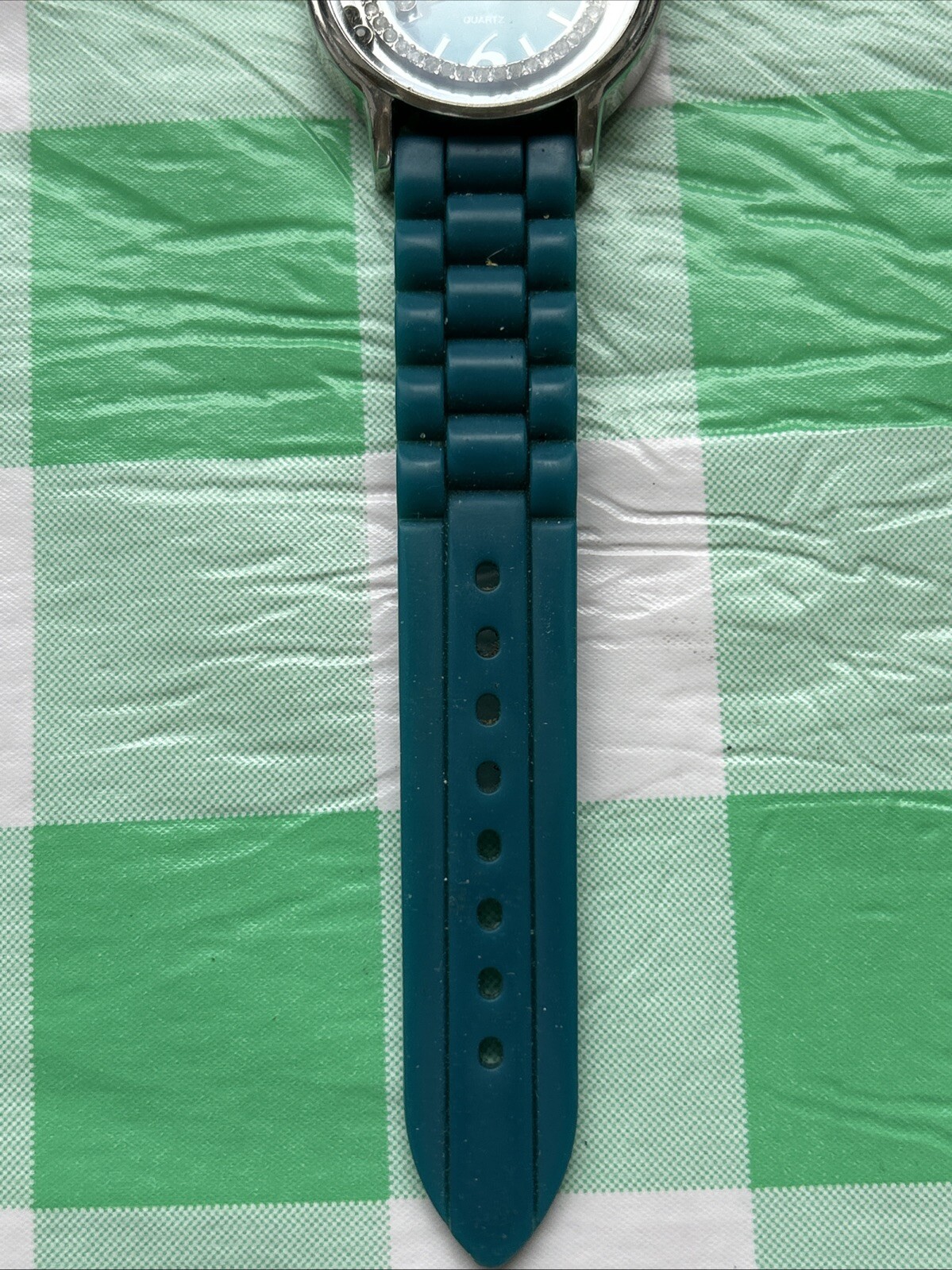 Geneva Blue Green Silver Tone Women’s Quartz Watch