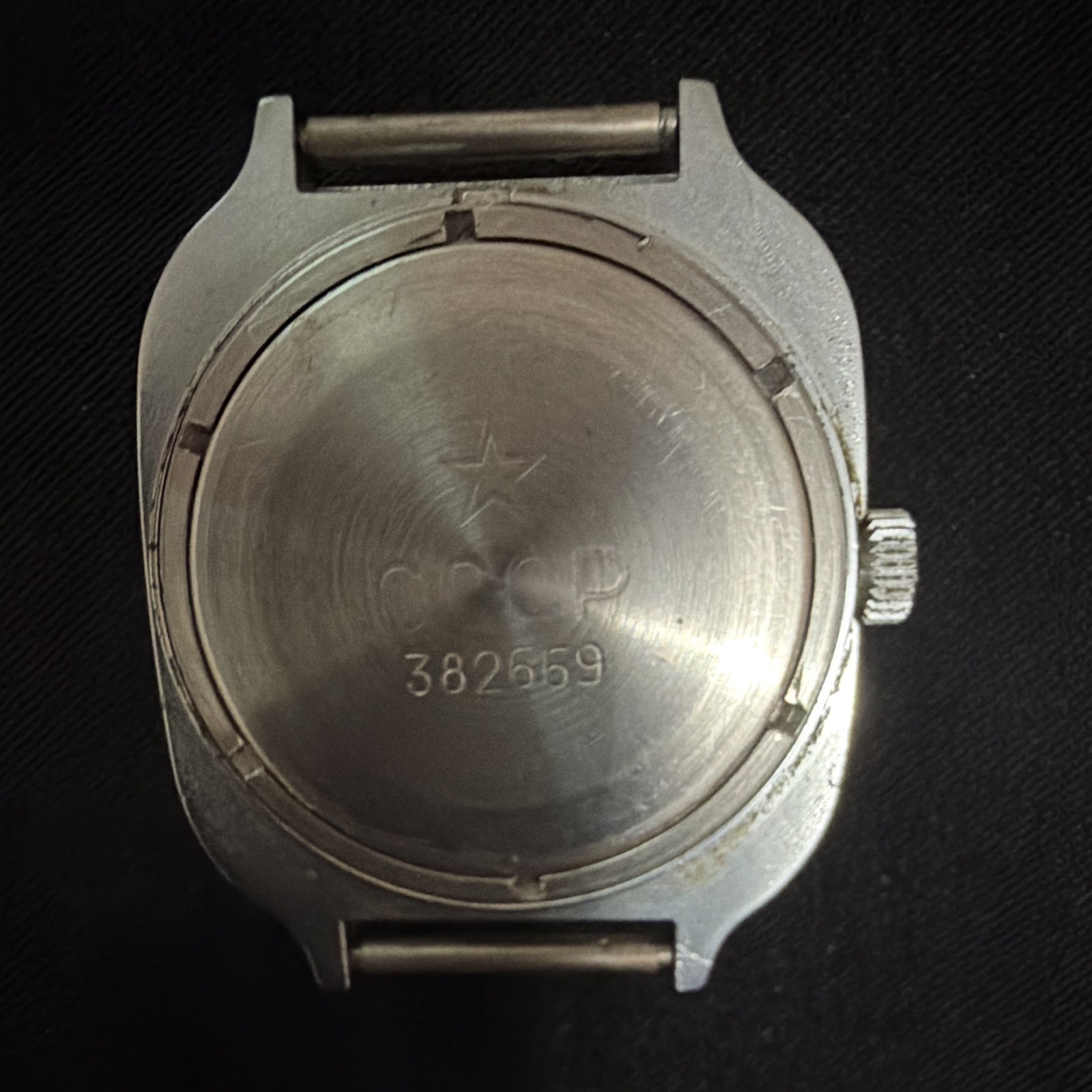 Slava Pulsometer Manual Wind Cushion Wristwatch 36-39mm White Dial Date 26J