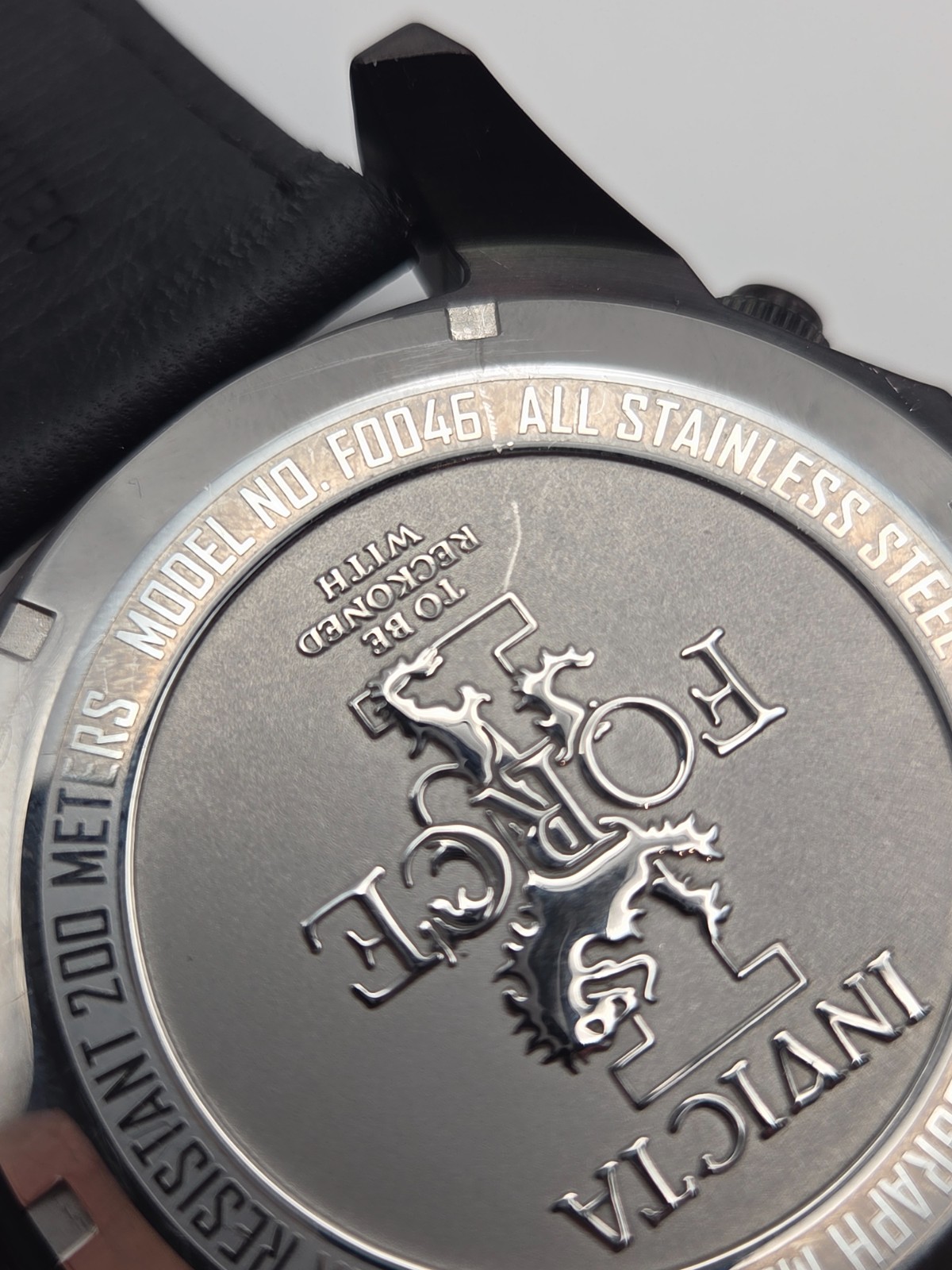 SUPER RARE INVICTA I-FORCE «TO BE RECKONED WITH» F0046 Swiss Chronograph Watch