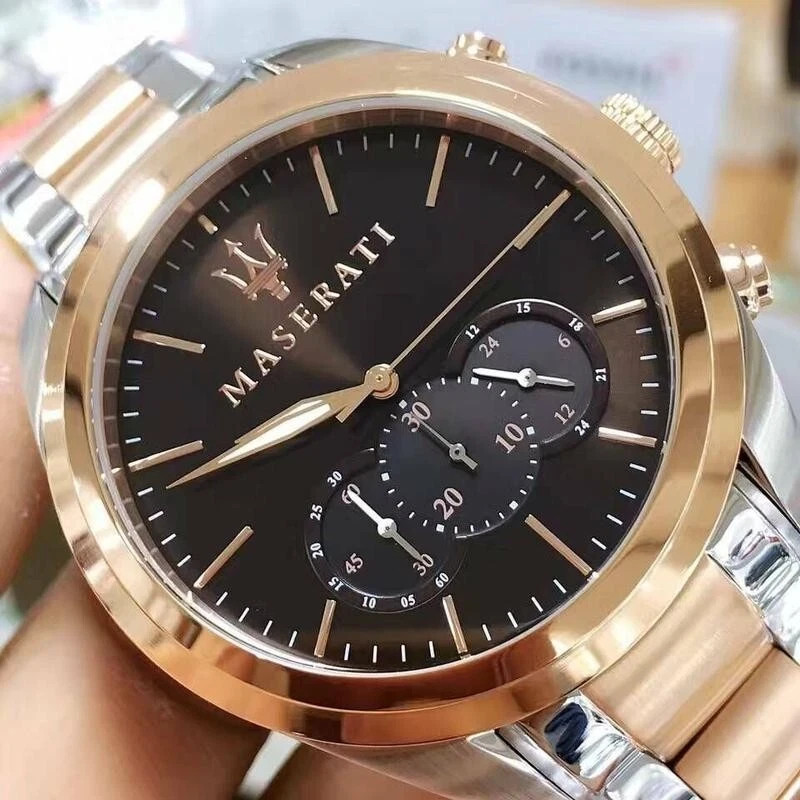 Masersti Traguardo 45mm Two tone Brown Dial Men’s Watch R8873612003