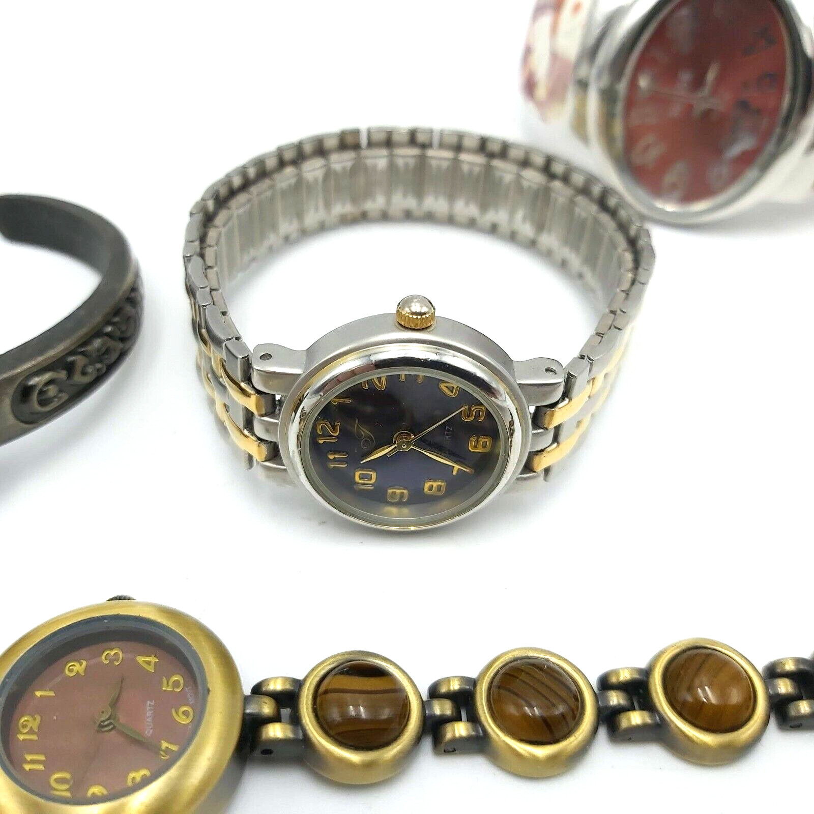 Woman Wrist Watches – Lot of 5 – Various Types and Movt Countries – No Batteries