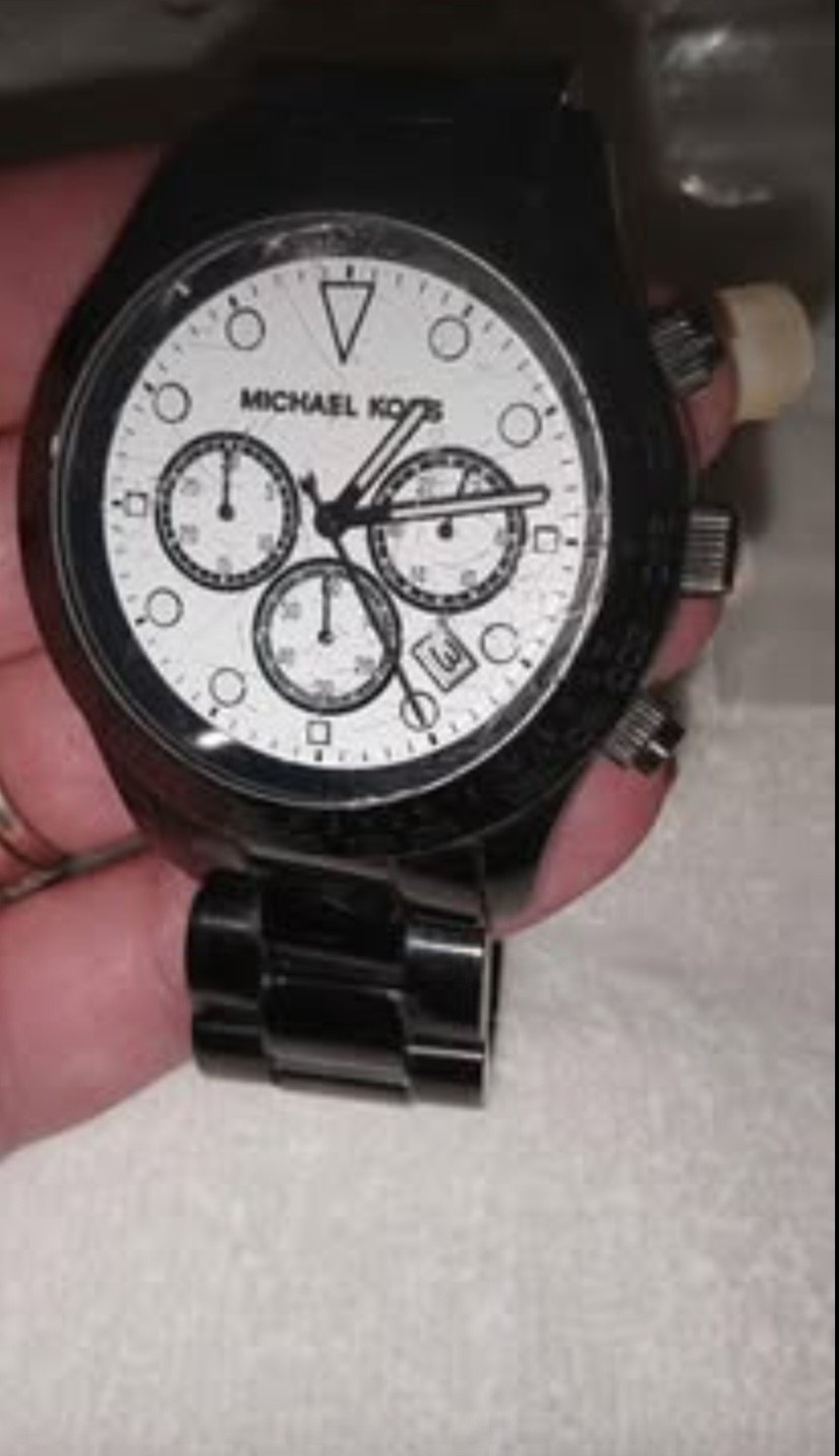 Men’s Gently Worn Black Michael Kors MK6083 Layton Chronograph Watch