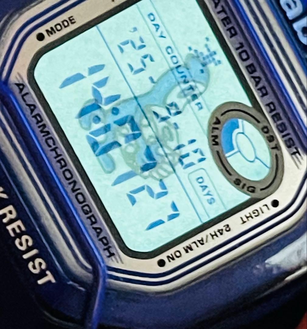 Working condition CASIO Baby G BG 361 digital wristwatch Blue