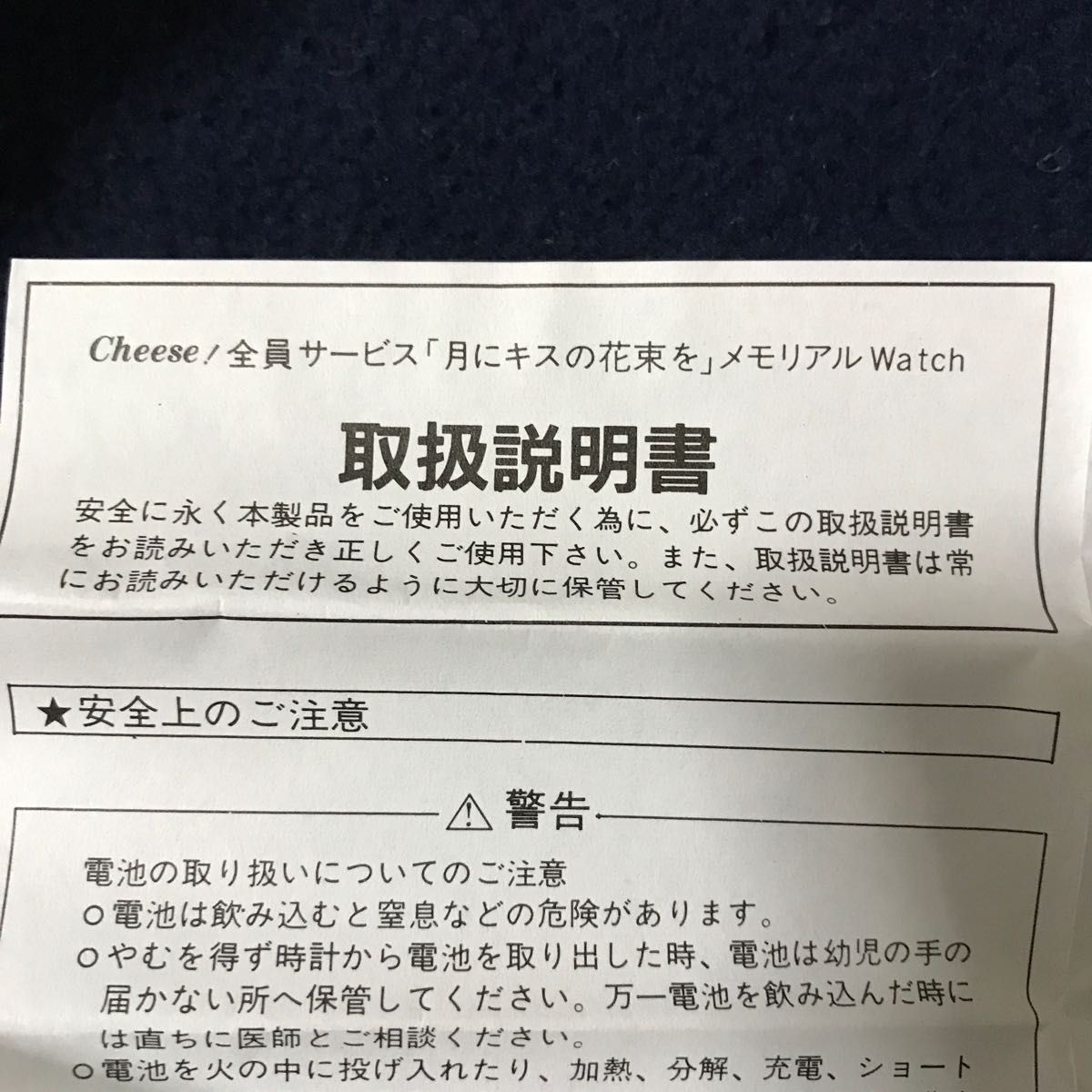 Miyuki Kitagawa Kiss of the Moon Bouquet Memorial Watch Shoujo Comic Cheese All