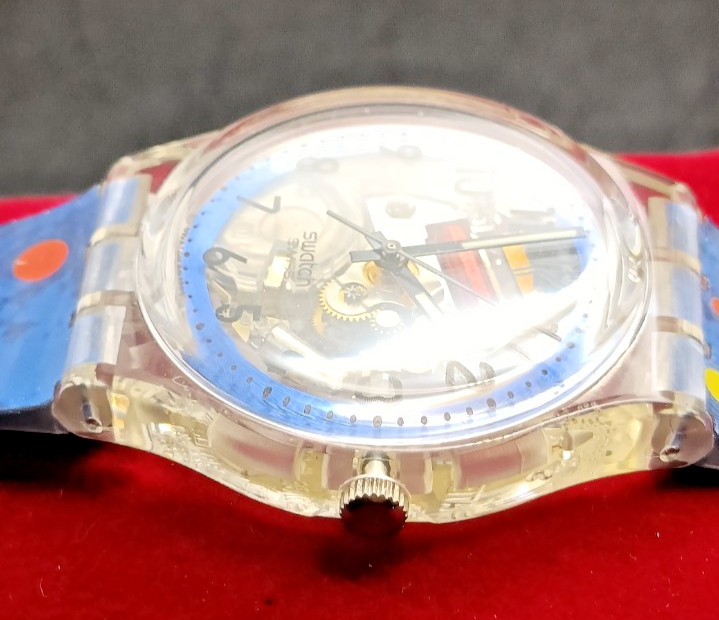 Vintage SWATCH ACCESS Zurich Financial Services Skeleton Watch-VGC/Working