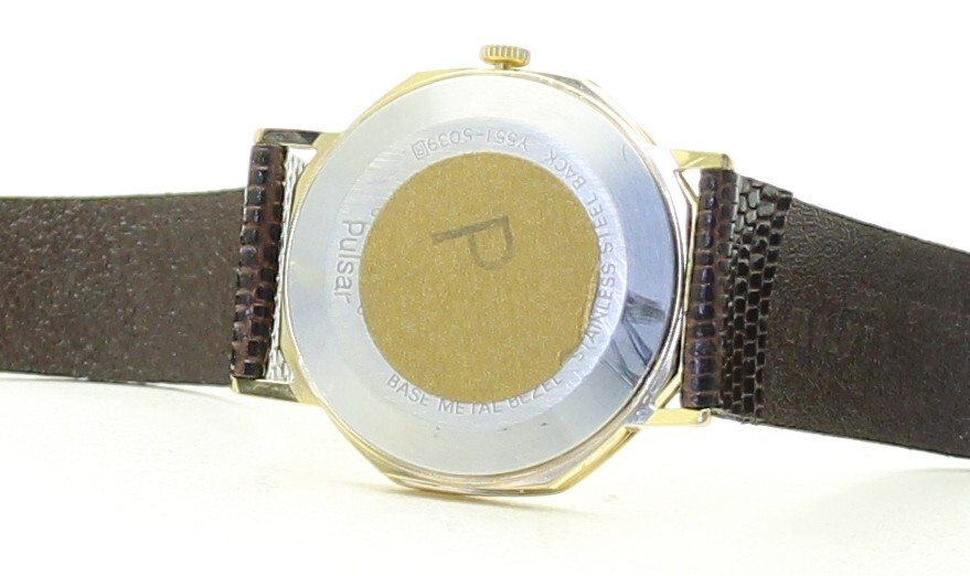 RARE VINTAGE PULSAR Quartz Dress WATCH Y551-5039 Japan 1990’s – Brand New NOS