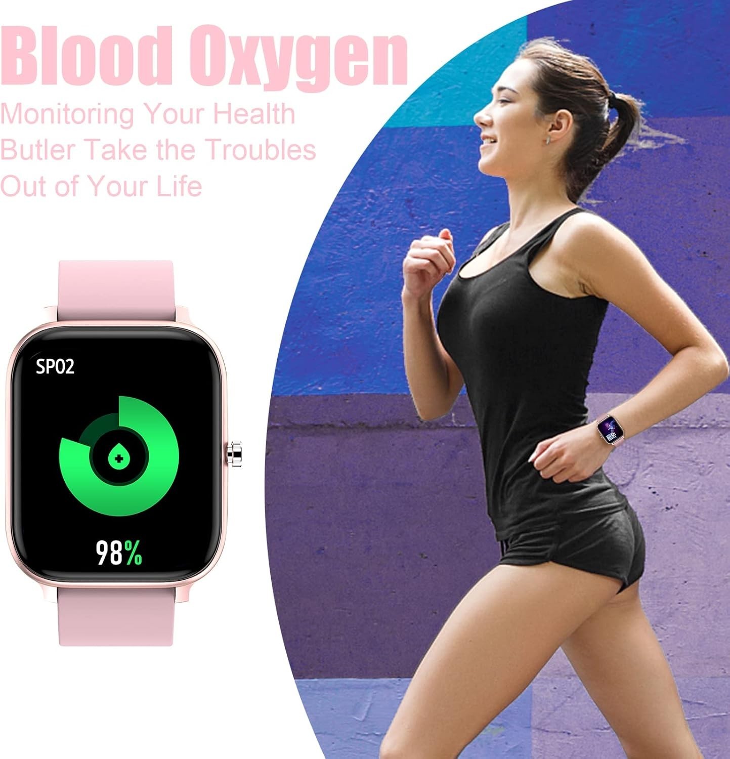 Reloj Inteligente de Mujer Hombre para Iphone Apple Samsung Android y Bluetooth