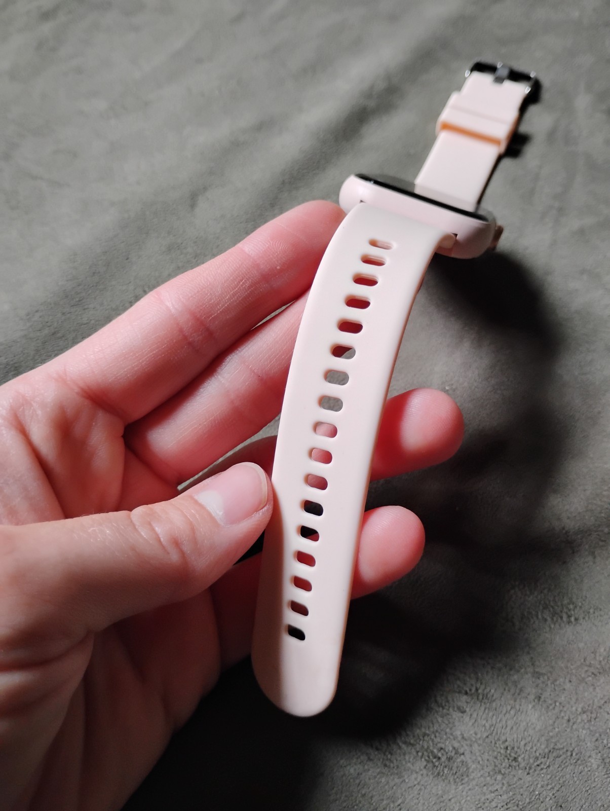 Pink 44mm Smart Watch w/ Pink Silicone Band, Magnetic Charging Cable