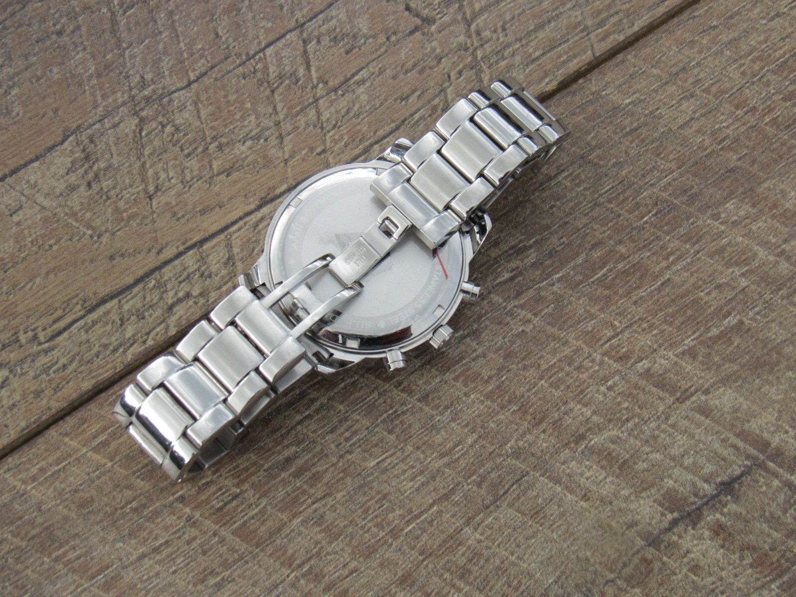 NEW SILPADA Stainless Steel Silver CZ Baguettes Finishing Touch Watch T2956 2956