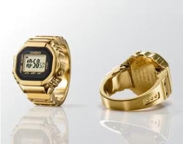 New CASIO CRW 001G 9JR Ring Watch Gold