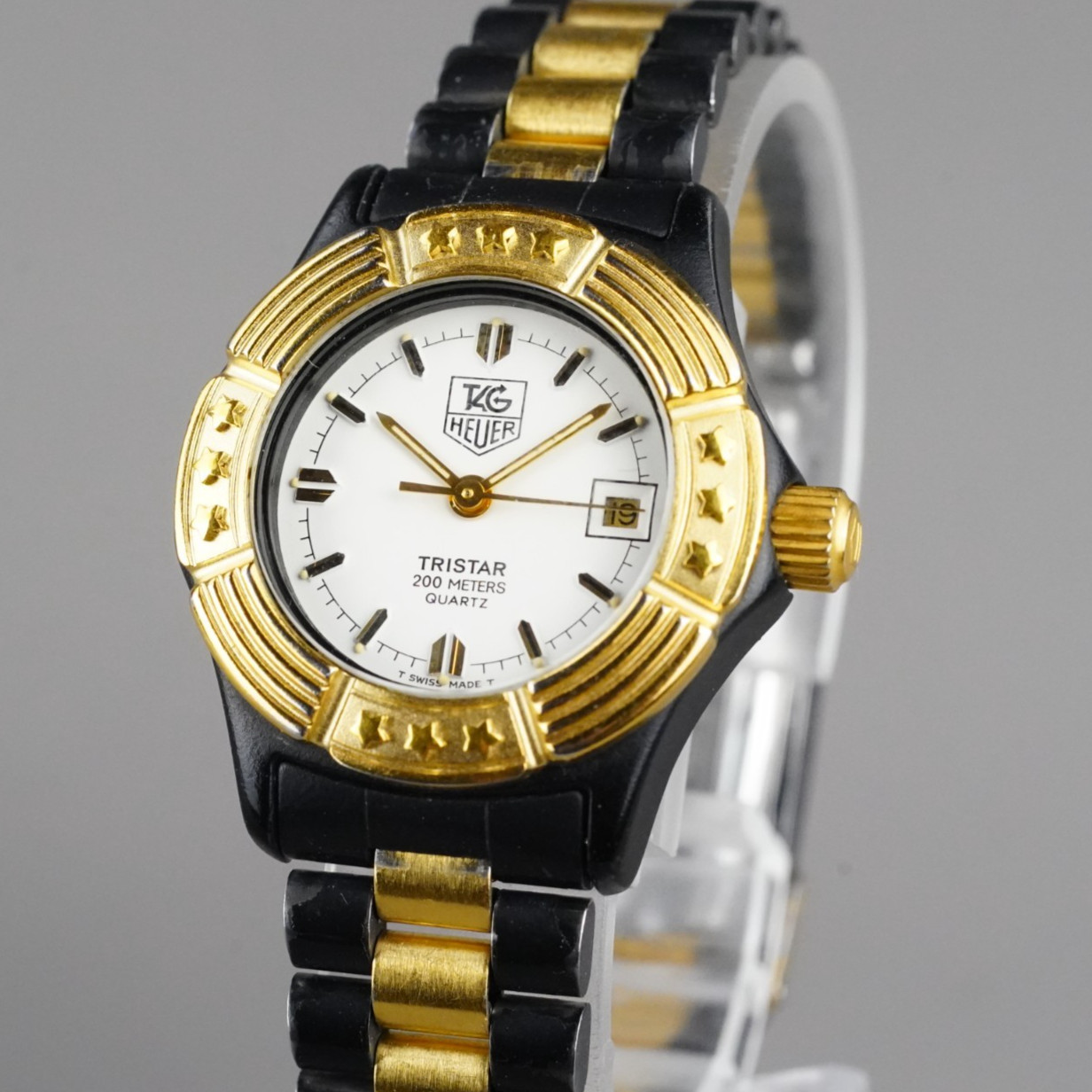 TAG Heuer TRISTAR Women’s Watch 956.808 28mm Vintage Diver NewBattery