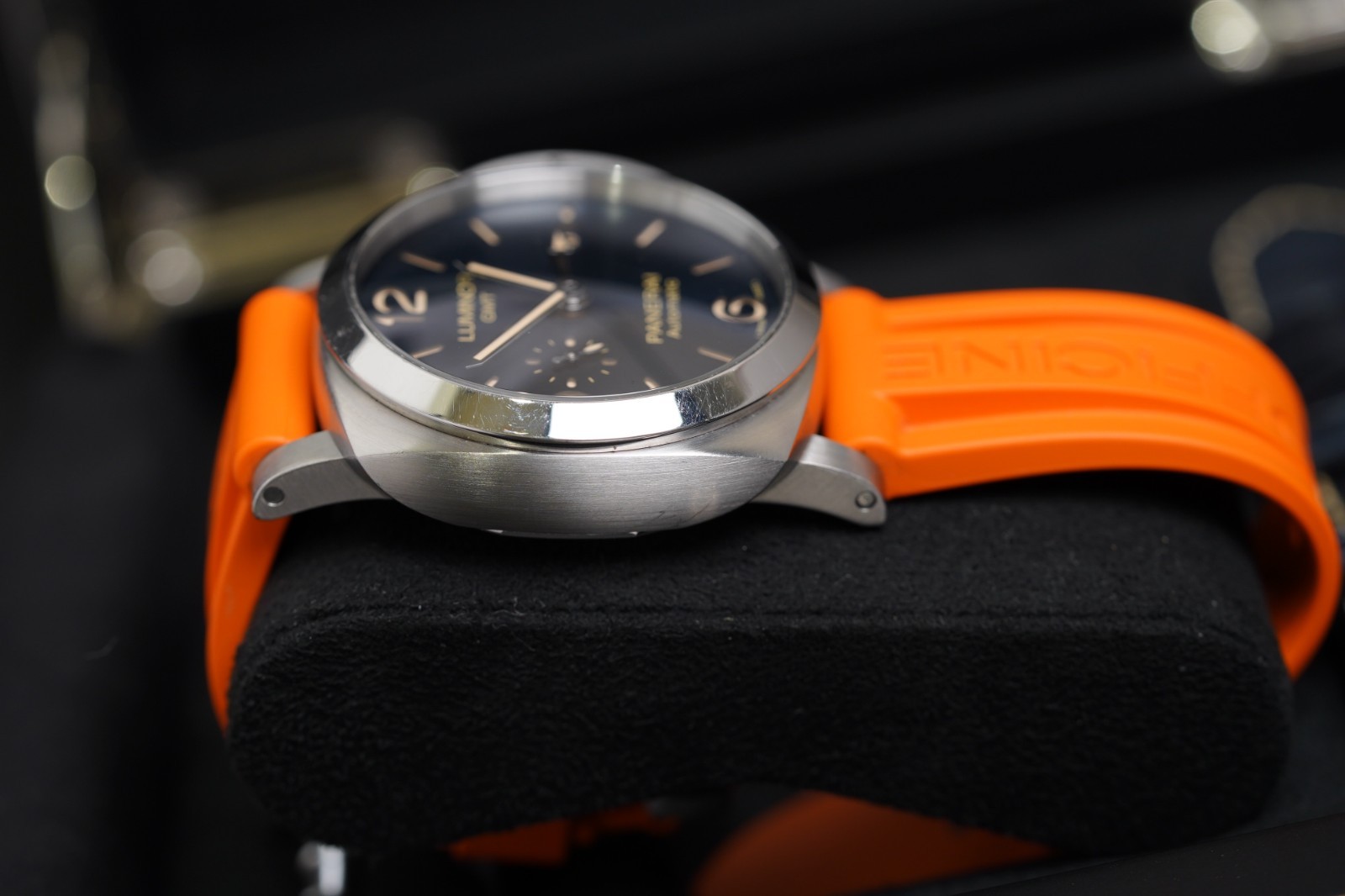 Panerai Luminor 1950 PAM01033 GMT 44mm Blue Dial Steel Automatic Full Set