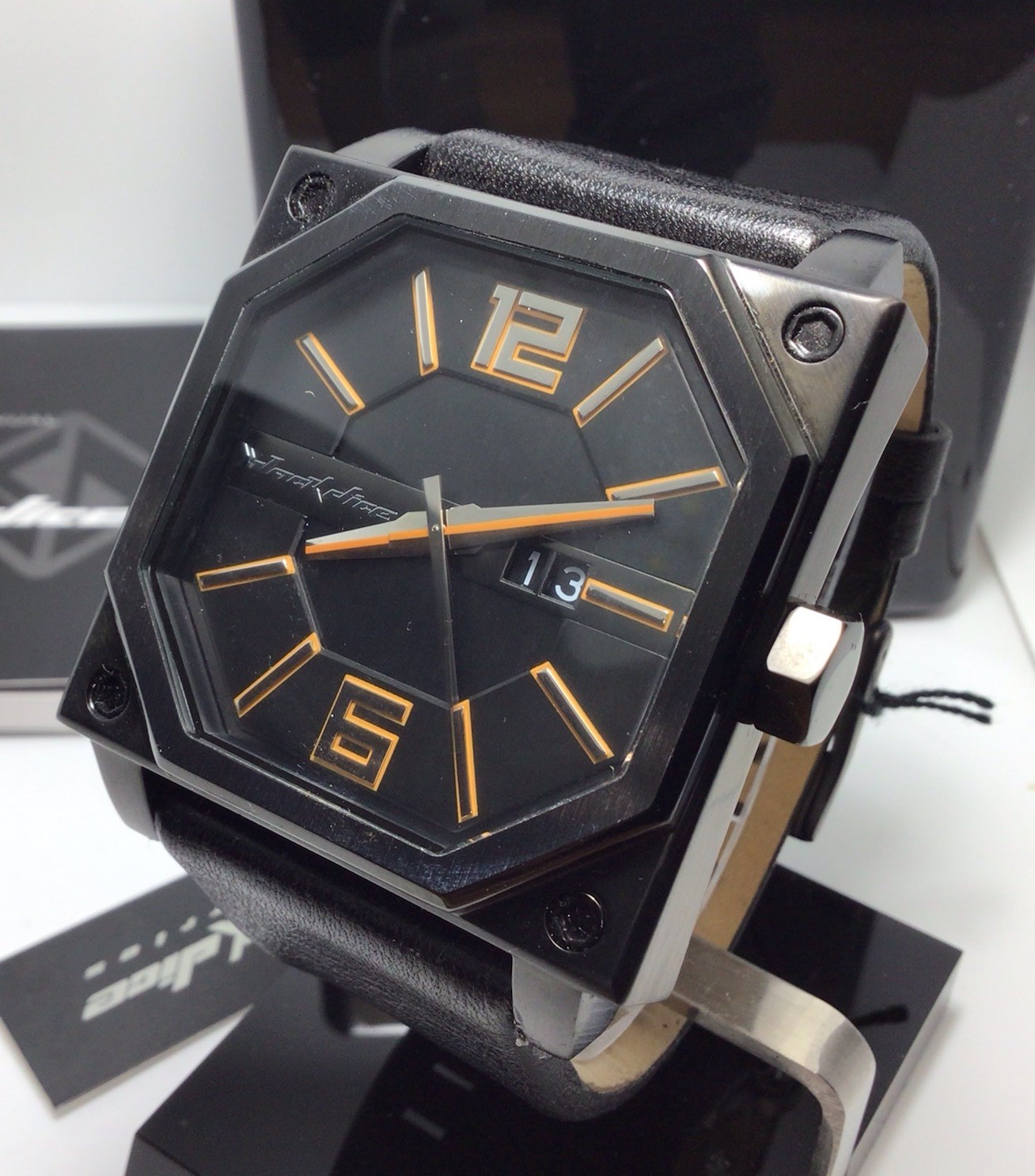 Black Dice Men’s Watch – Swiss Movement, 5ATM
