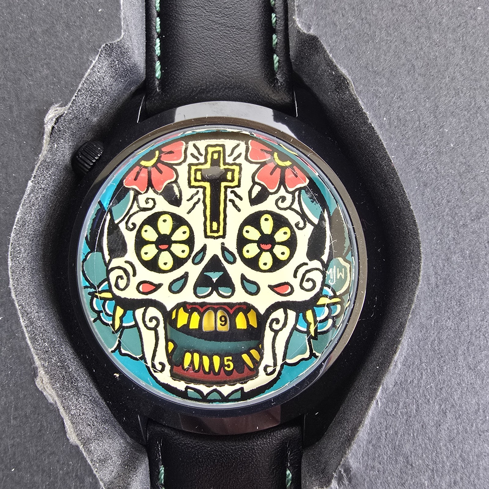 MR. JONES WATCHES THE LAST LAUGH XL TATTOO AUTO «RARE» MUST SEE UNIQUE WATCH