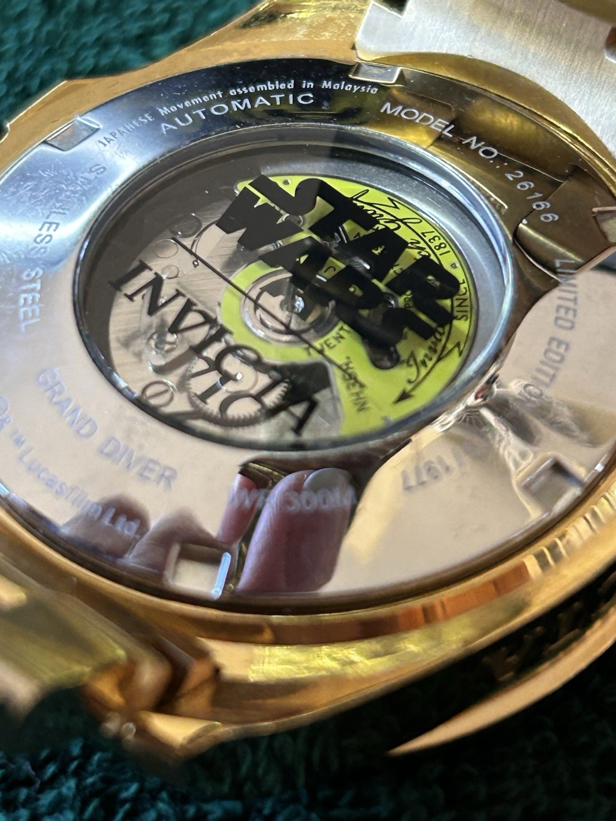 Invicta Star Wars C-3PO Limited Edition 47mm Automatic NH35A Gold Tone Watch 261