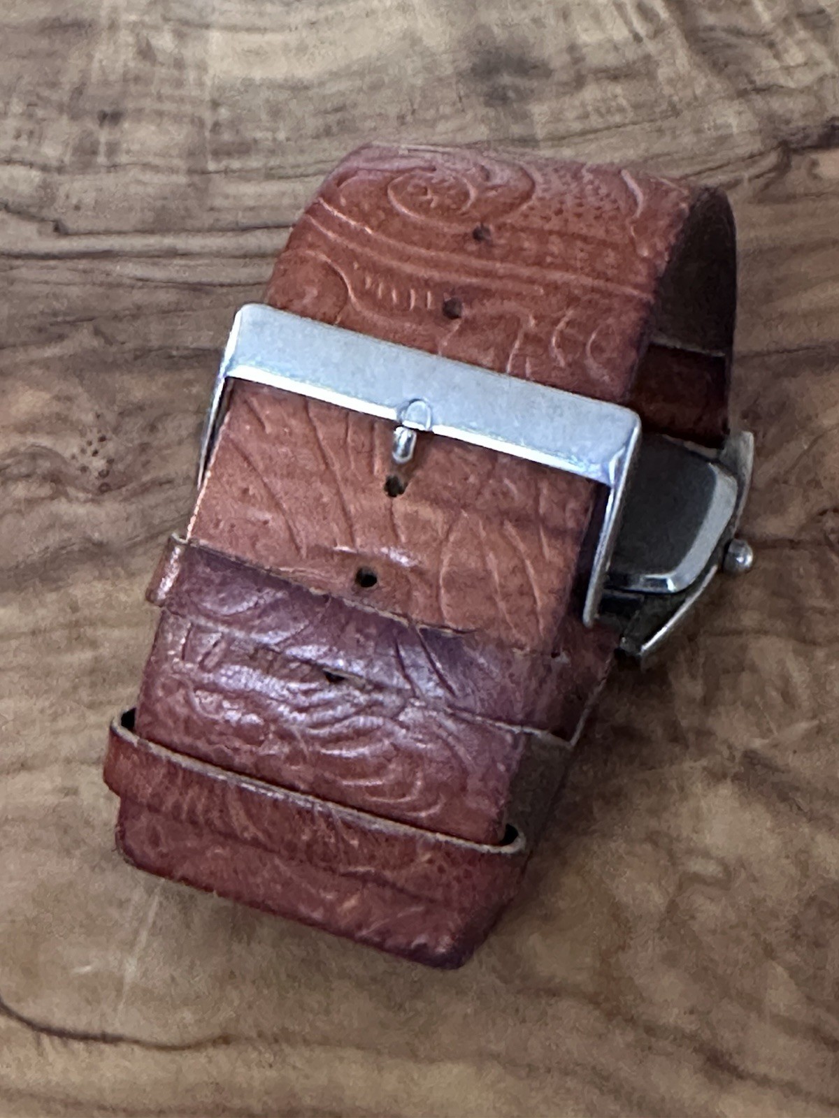 Silpada Retired LADIES BROWN LEATHER STRAP WATCH New Battery