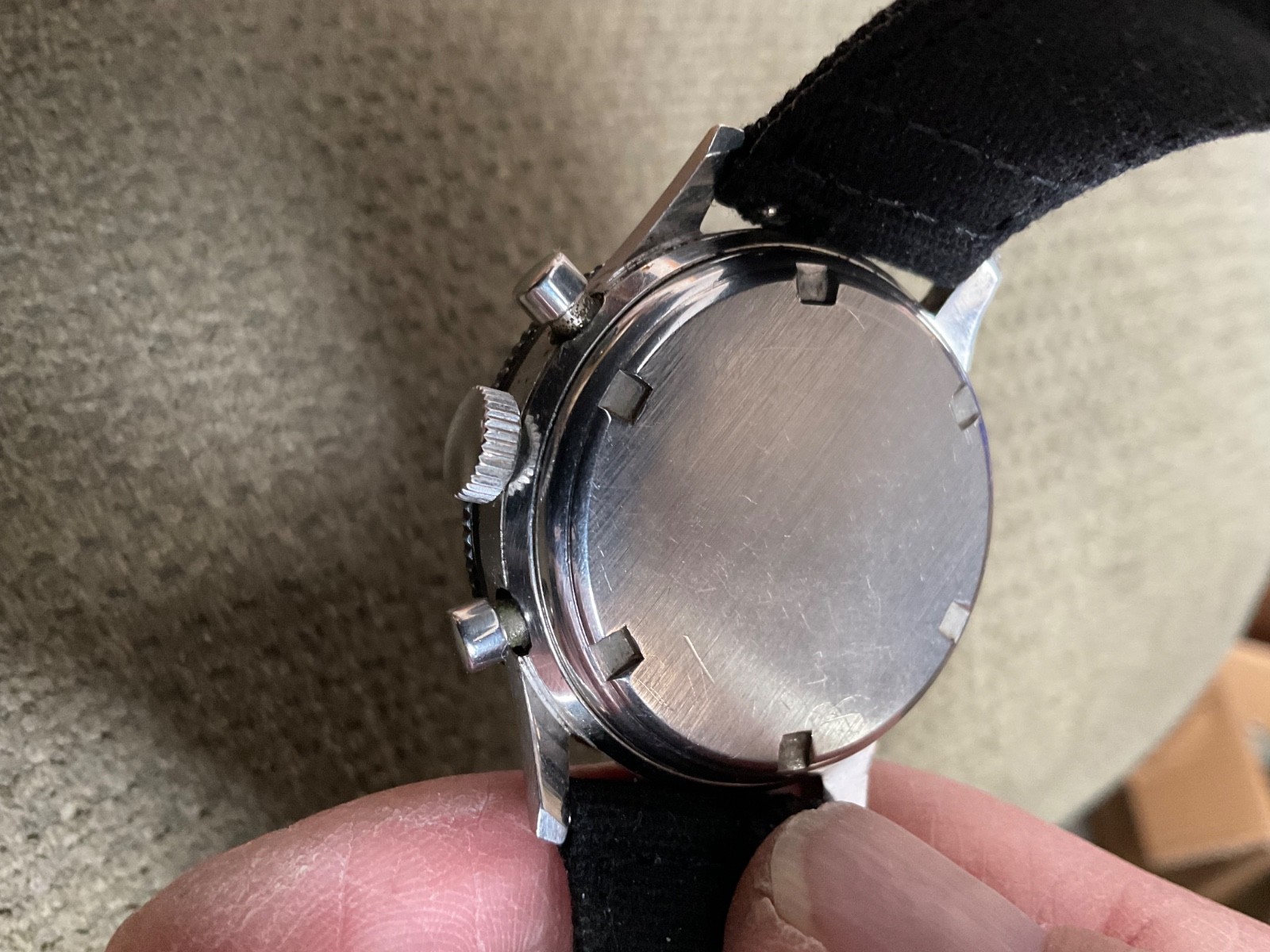 Gallet multichron pilot or race car driver mens chronograph watch valjoux 72 !