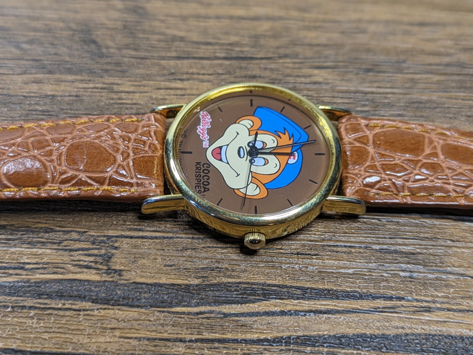 Vintage – 1994 Sasco Inc, Cocoa Krispies Cereal 9″ Watch, Kelloggs Coco Monkey