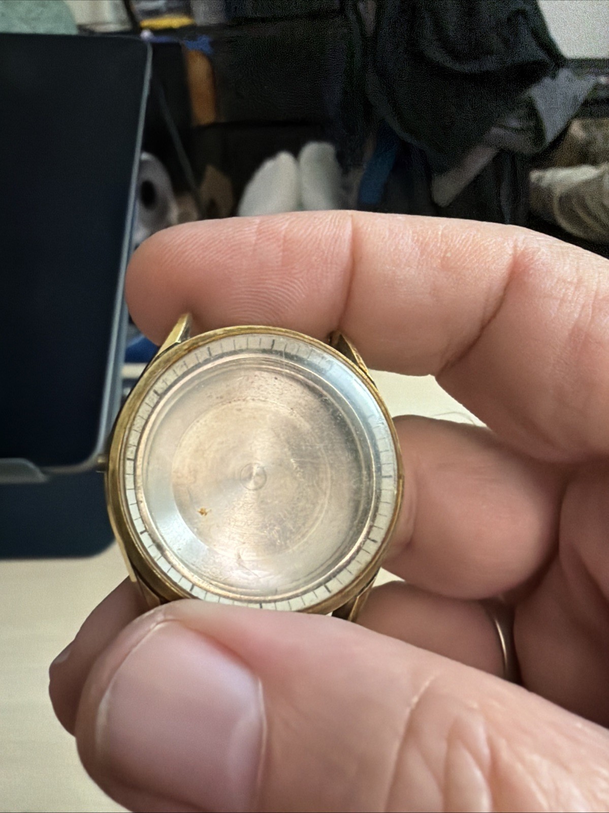 Vintage Perfine Watch Co 35mm Watch Case Screw Back Swiss (110)