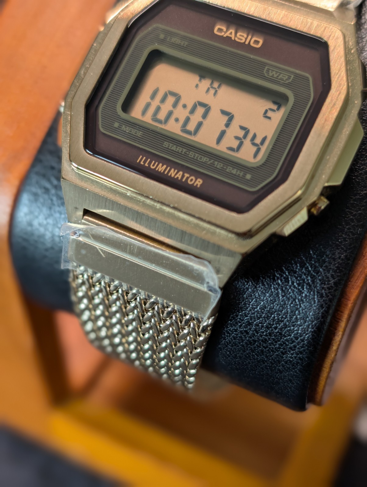 Casio A1000MGA-5 39.6mm Gold Stainless Steel Case Vintage Premium Digital