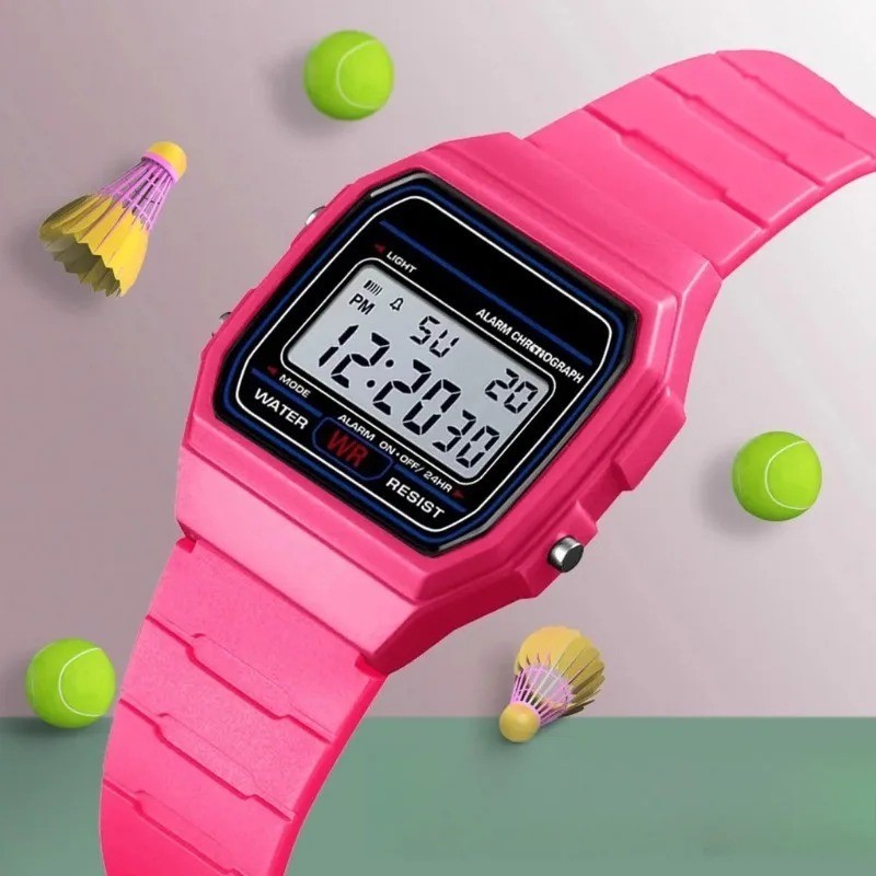 F 91W Classic Digital Resin Strap Watch Stopwatch Chronograph Sport Unisex Men..