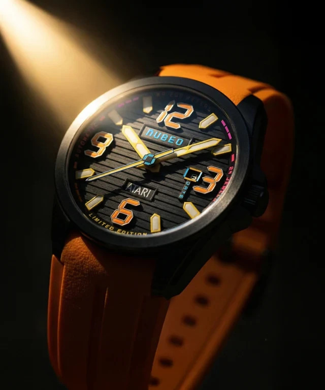 NUBEO TORRENT AUTOMATIC ATARI RAINBOW LIMITED EDITION Orange Curve NB-6121-05