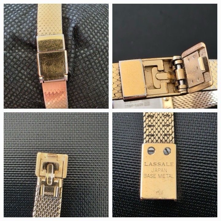 RARE VINTAGE SEIKO Lassale Women’s Quartz Gold Analog Bracelet ALL PARTS ORIGINA
