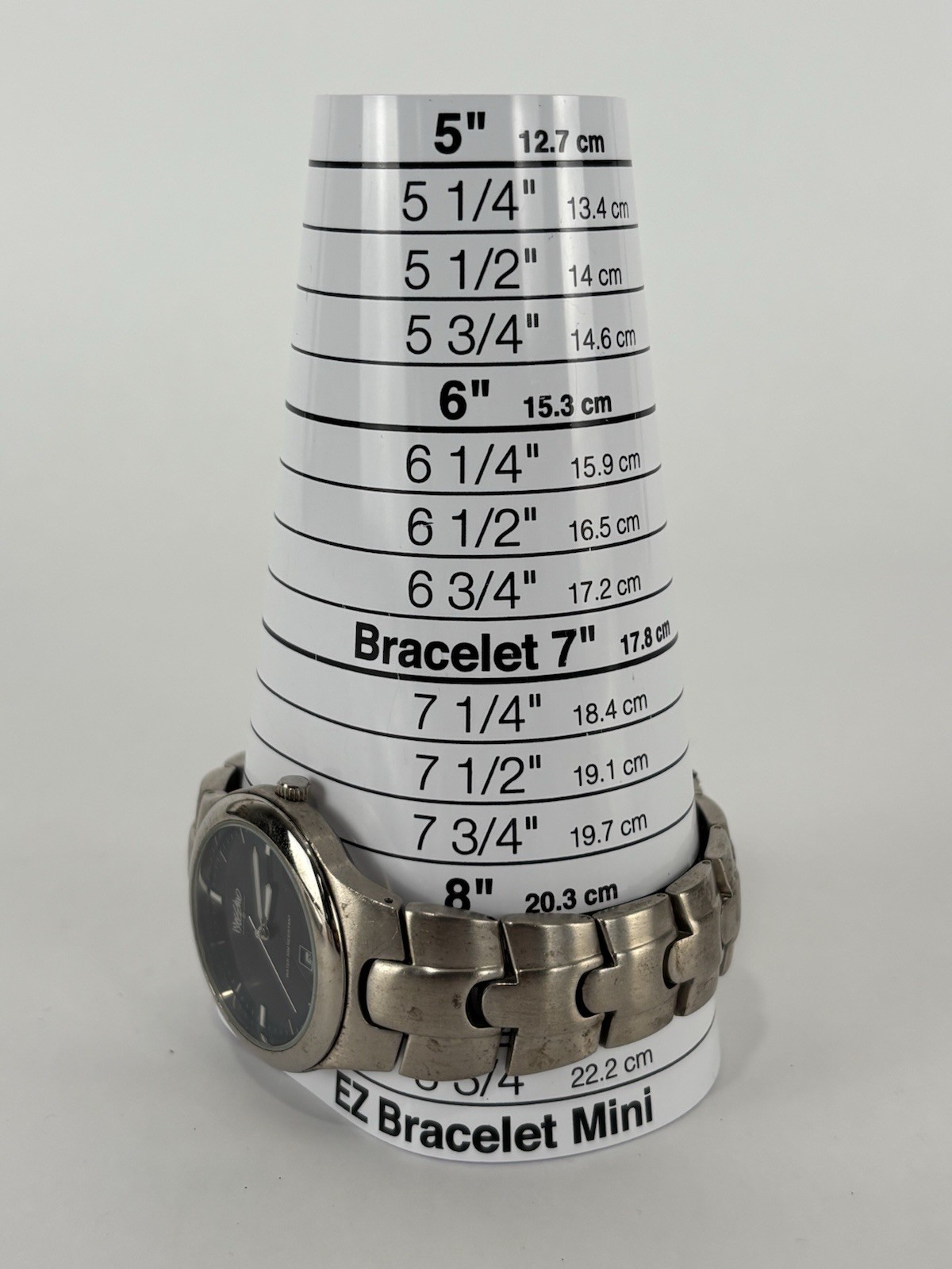 Mossimo 38mm Silver Tone Black Dial Quartz Date Watch w/Bracelet & New Battery