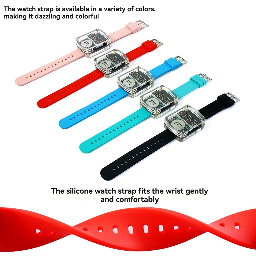 DIY Electronic Kit for LED Watch with 0.28 Inch Display, Watches4086