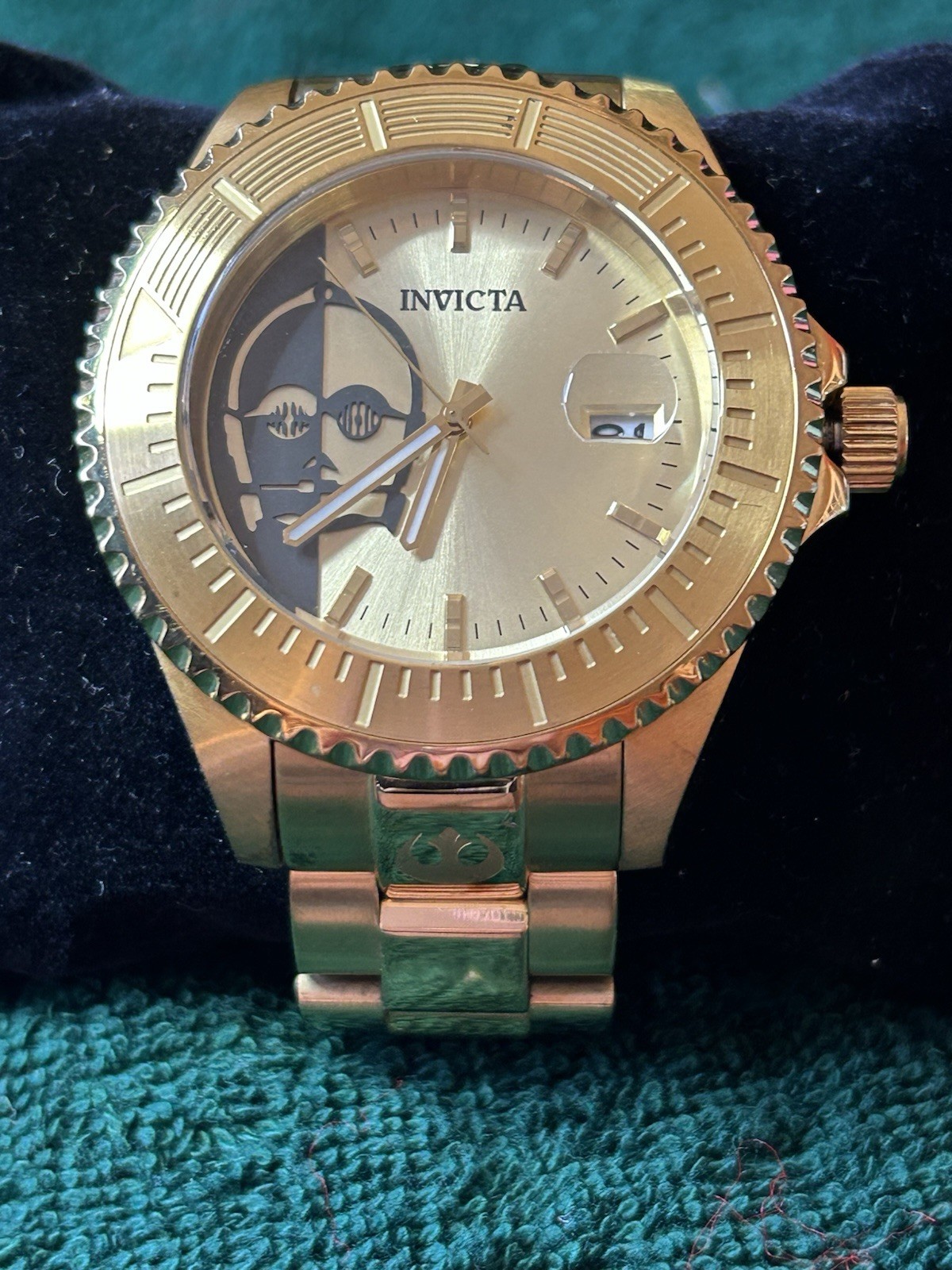 Invicta Star Wars C-3PO Limited Edition 47mm Automatic NH35A Gold Tone Watch 261