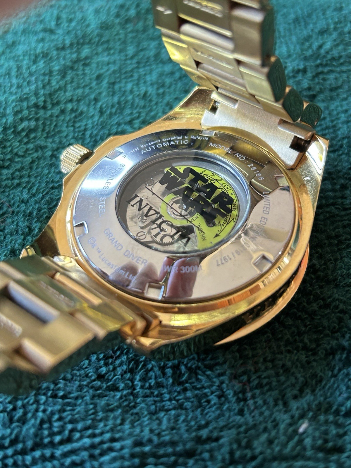 Invicta Star Wars C-3PO Limited Edition 47mm Automatic NH35A Gold Tone Watch 261