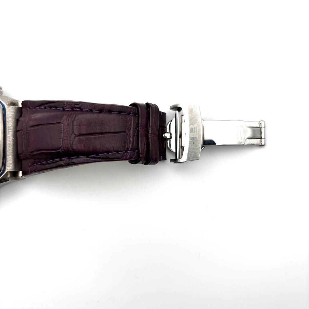 BUTI Magnum Automatic Chronograph Watch Wrist 21cm 8.3in 47mm Silver Working
