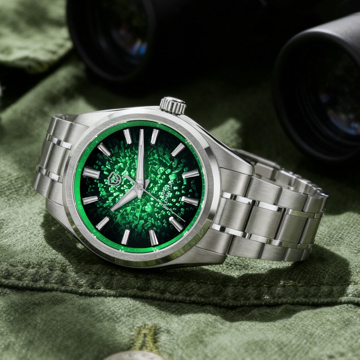 Watchdives WD0003C Watch VH31 Sweep Movt 38mm «CRACKED ICE» 20 Layers Lacquer